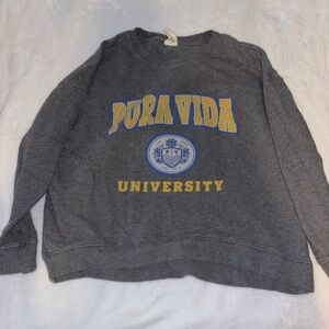 Pura Vida University Gray Sweatshirt